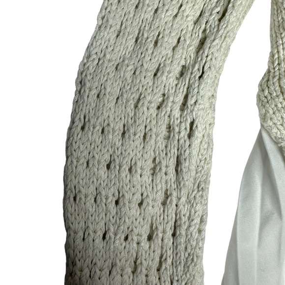 FINAL Last Chance NWT Anthropologie Maeve Layered Pleated Sweater Ivory xs - Picture 7 of 15